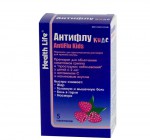 Антифлу Кидс, порошок для приготовления раствора для приема внутрь 160 мг+1 мг+50 мг / 12 г 5 шт малина